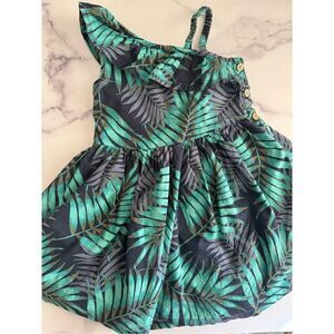 Oshkosh girls toddler 3T strappy Hawaiian 100% cotton dress Family collection gr